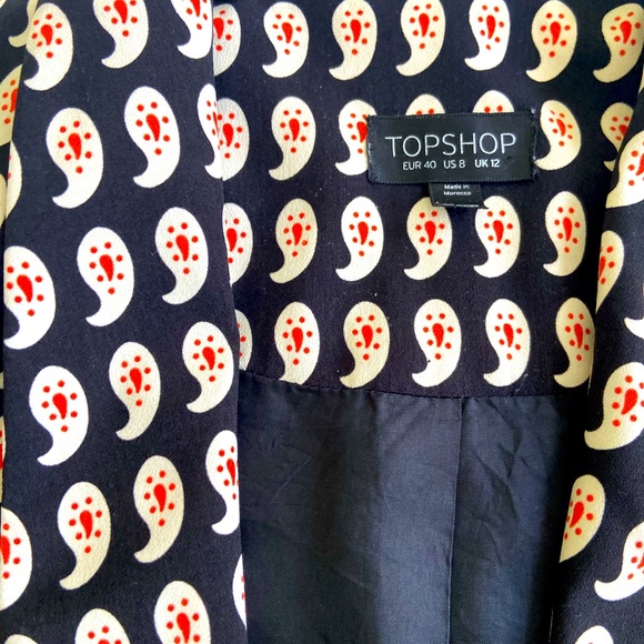 TOPSHOP paisley printed jacket - Picture 2 of 2